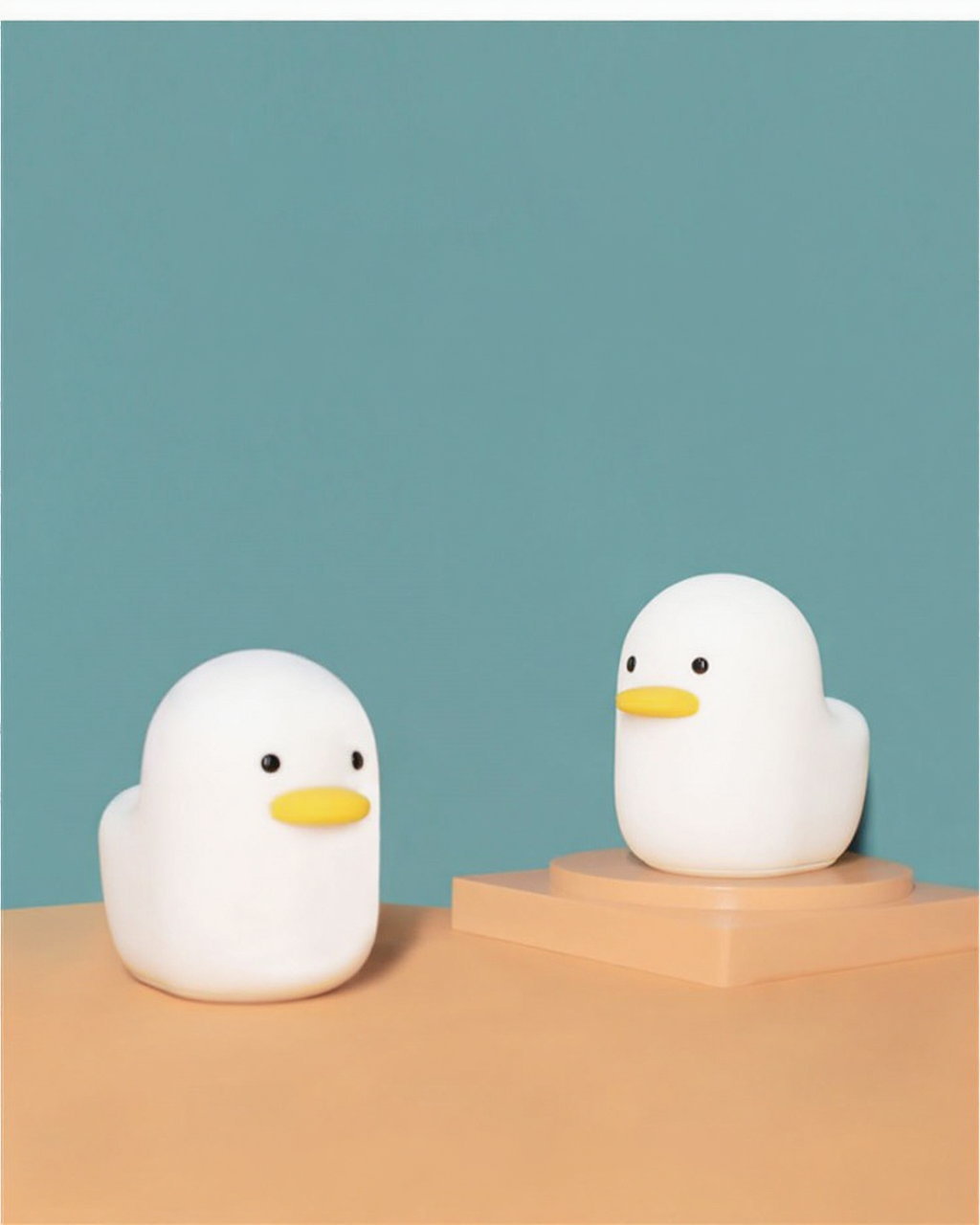 MUID Dull Duck Sleep Lamp – Soft Silicone Night Light with Light Sensor, Warm Soothing Glow for Relaxing Sleep