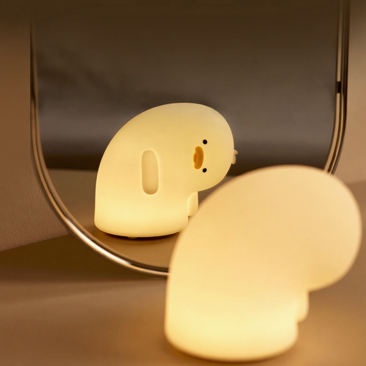 Why Duck Sleep Lamp – Cute Silicone Night Light with Tap Control, Timer Off & Adjustable Brightness